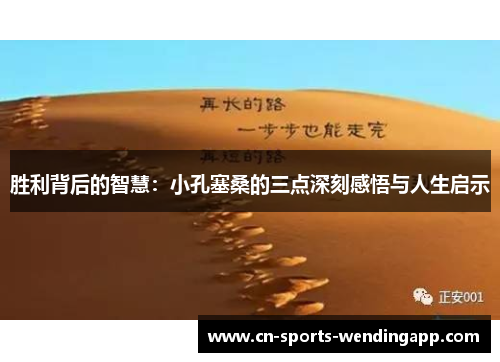 胜利背后的智慧：小孔塞桑的三点深刻感悟与人生启示