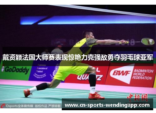 戴资颖法国大师赛表现惊艳力克强敌勇夺羽毛球亚军